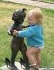 Funny kids orkut scraps kid dancing with statue.jpg