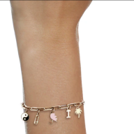 Goldcharmbracelet